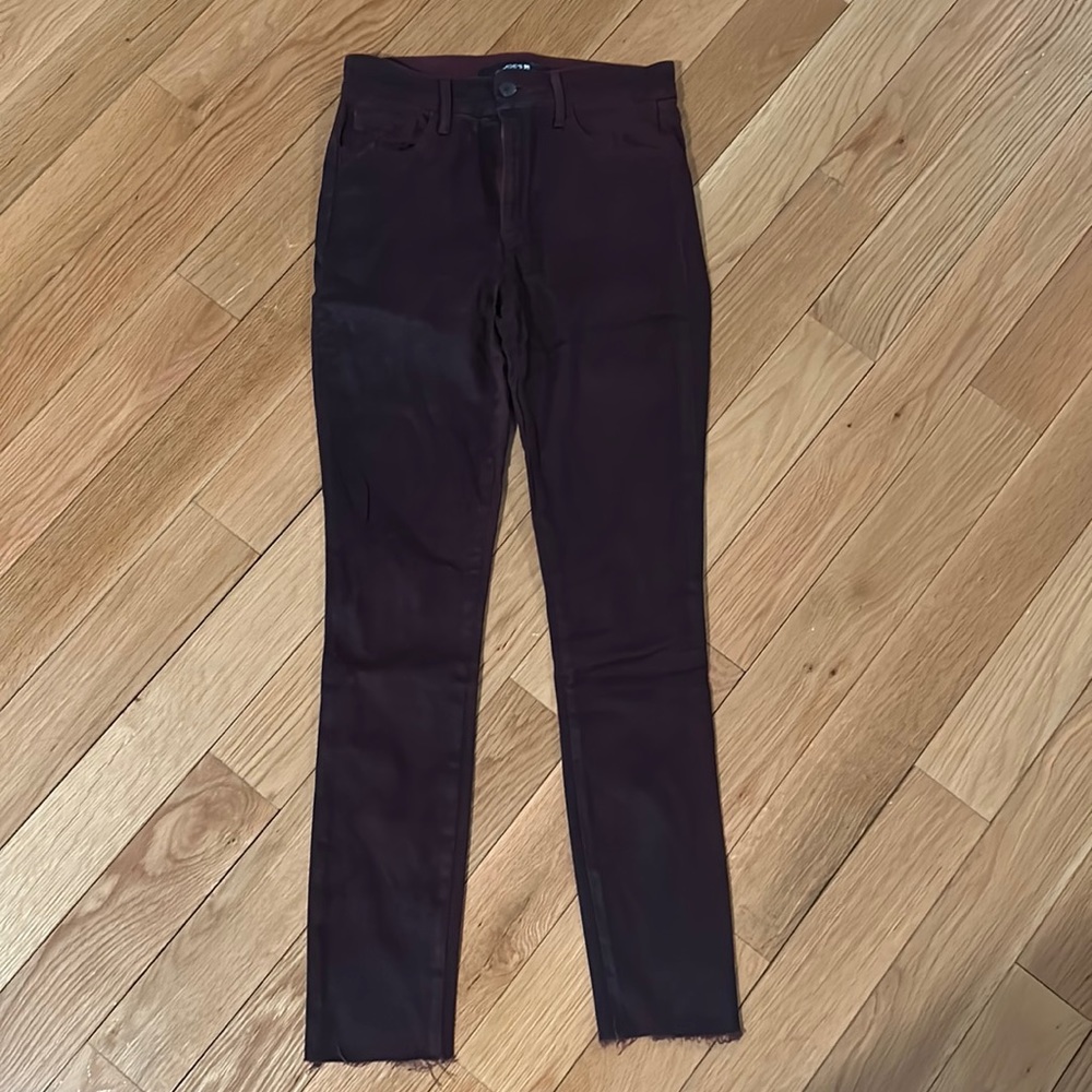 Joe’s Waxed Burgundy Jeans